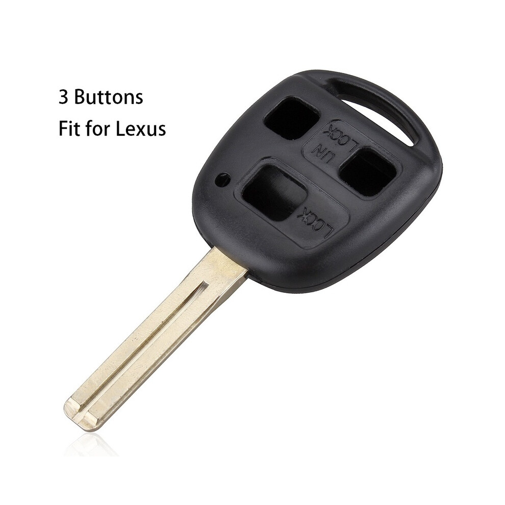 (3Bt) Car Key Case 2 Buttons Car Remote Key Shell With Toy43 Blade + 2 Micro Switches For Toyota Yaris Prado Tarago Camry Corolla 8704304432575