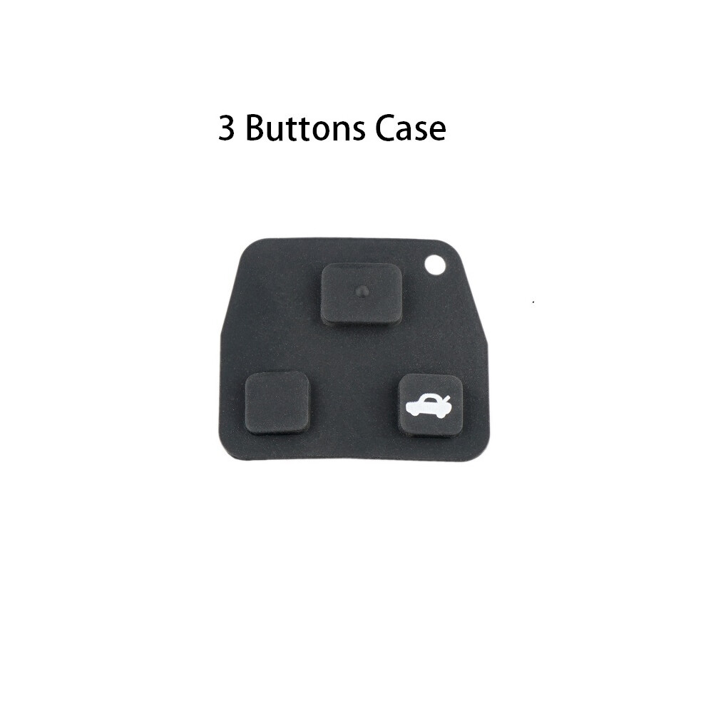 (2 Buttons Pad) Car Key Case 2 Buttons Car Remote Key Shell With Toy43 Blade + 2 Micro Switches For Toyota Yaris Prado Tarago Camry Corolla 8704304432551