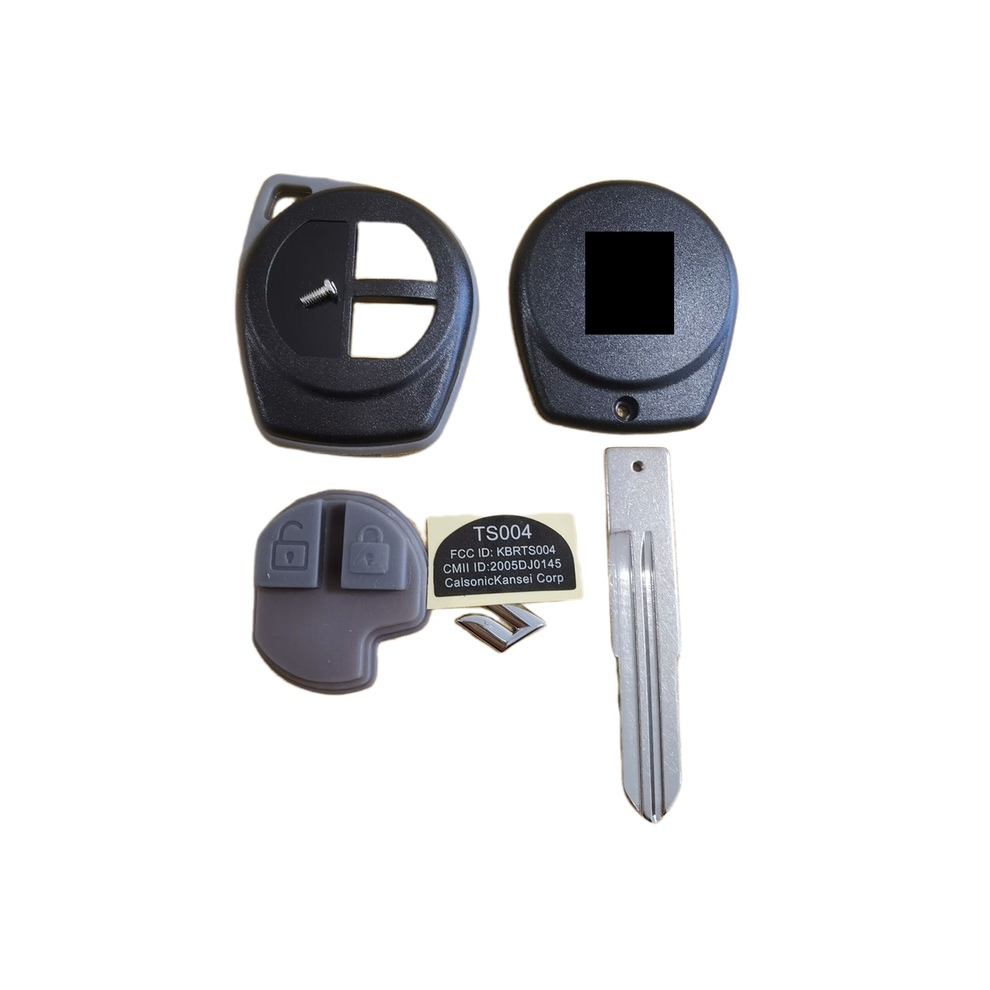 (Sz11r) 2 Buttons Replacement Remote Car Key Shell For Suzuki Grand Vitara Swift Hu133r/Toy43/Sz11r Blade Rubber Button Pad 8704304432889