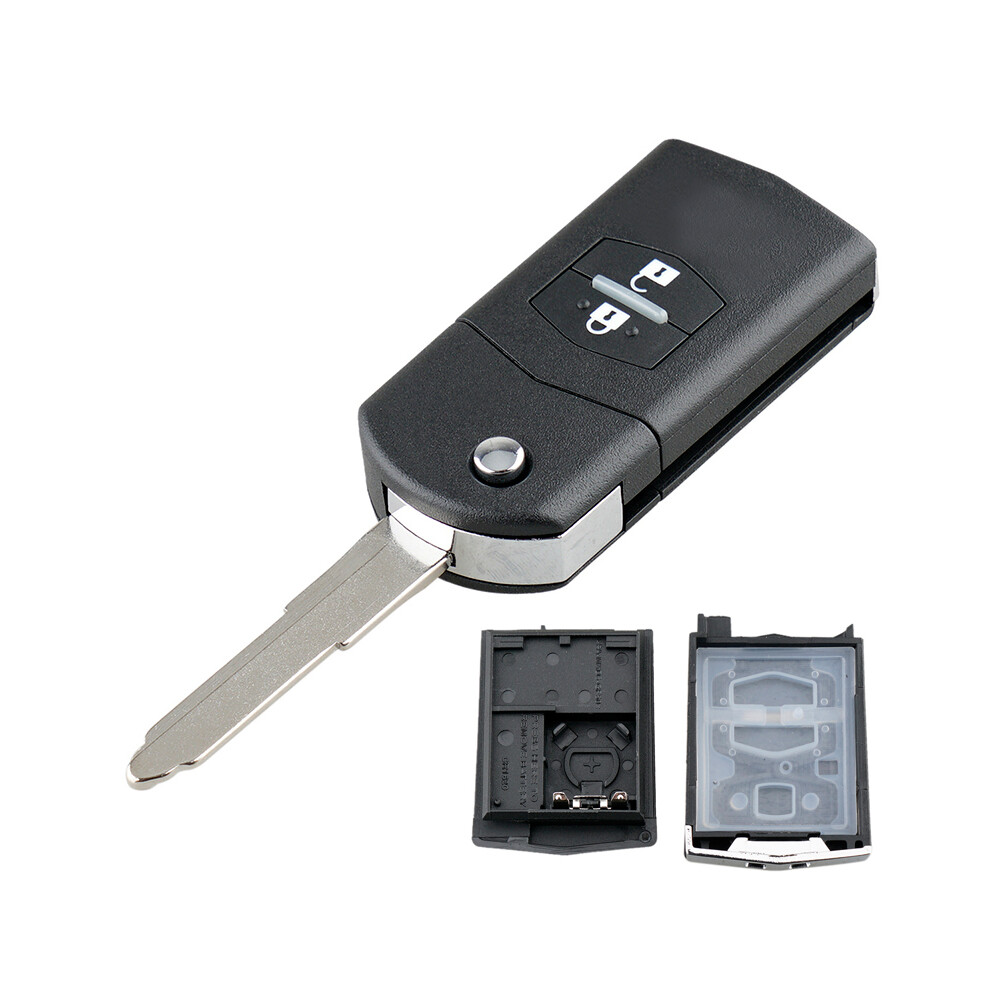 (2 Buttons) 2 / 3 Buttons Car Key Remote Control Folding Housing Replacement Fit For For-Mazda 2 3 5 6 Bt50 Cx-5 Cx-7 Cx-9 Rx8 8704304434760