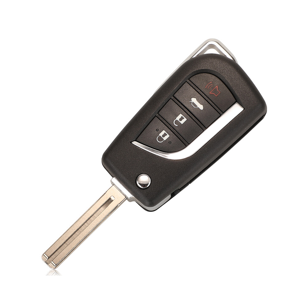 (4Buttons Toy48) New Flip Folding Remote Key Shell Case Fit Cr2016 Holder For Toyota Levin Camry Reiz Highlander Corolla Va2 Toy48 Toy43 8704304434524