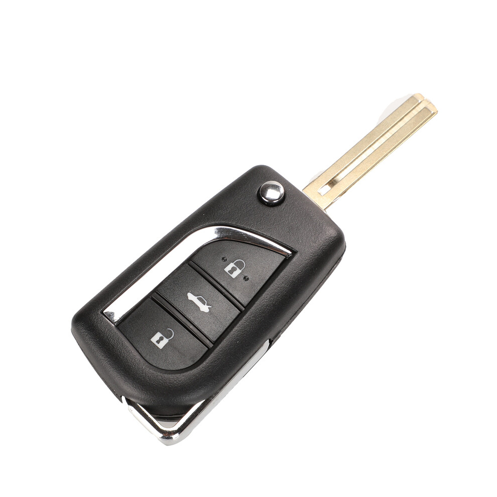 (3Button Trunk Toy48) New Flip Folding Remote Key Shell Case Fit Cr2016 Holder For Toyota Levin Camry Reiz Highlander Corolla Va2 Toy48 Toy43 8704304434517