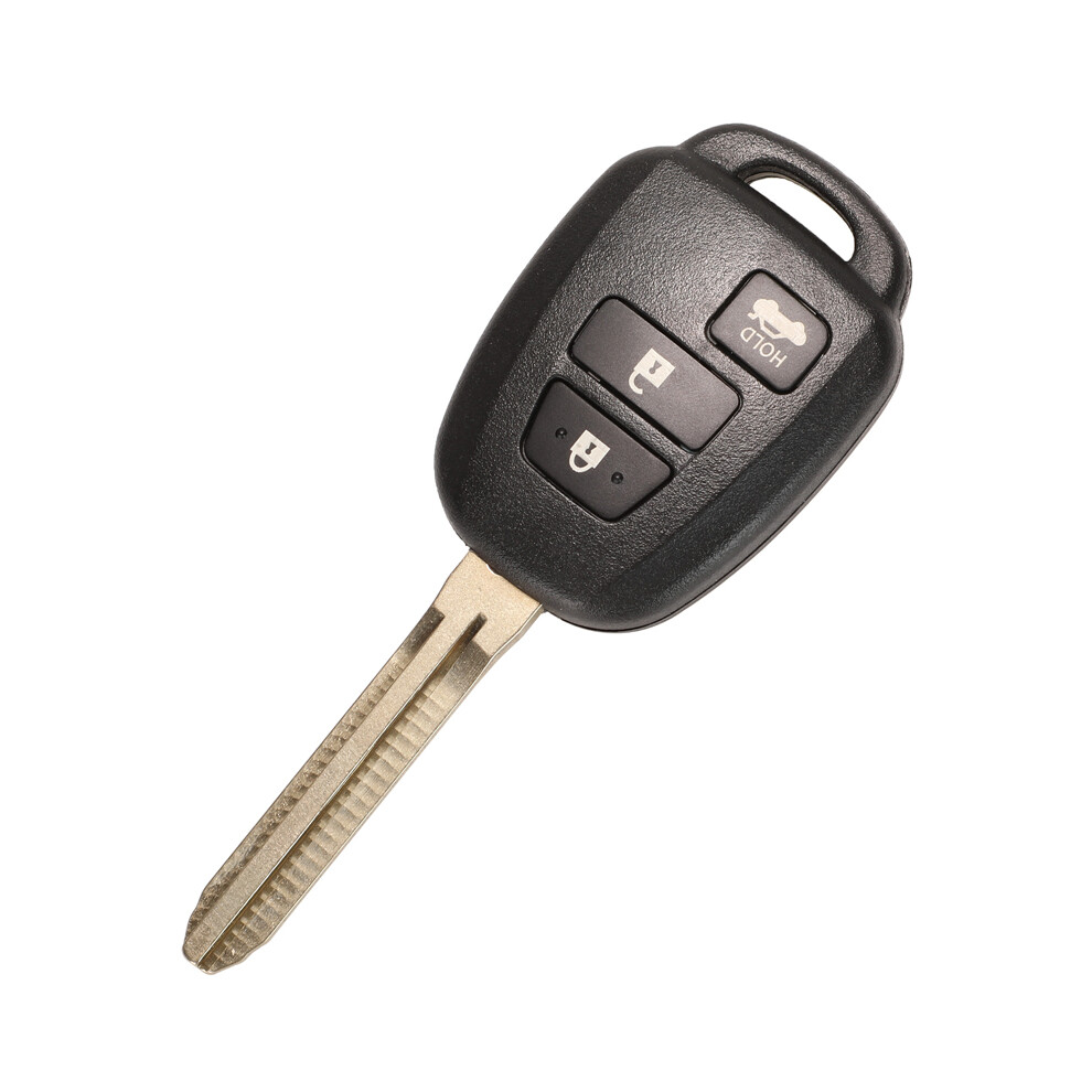 (3 Button Trunk) 10Pcs 2/3/4 Buttons Remote Car Key Shell Case Fob For Toyota Camry Corolla 2012-2017 Rav4 Prius Toy43 Blade Replace Black 8704304437228