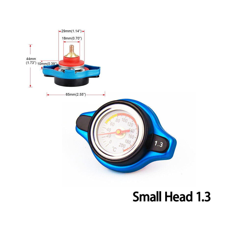 (Small Head 1.3) Car Automobile Styling Spsld Thermo Radiator Cap Tank Cover Water Temperature Gauge With Utility Safe 0.9 Bar/ 1.1 Bar/1.3 Bar 8704304442758