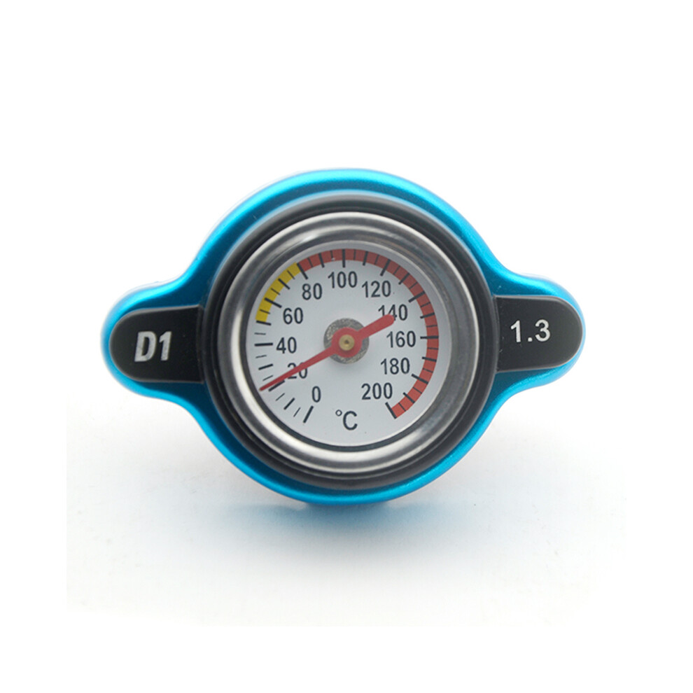 (Big Head 1.3) Car D1 Spec Thermostatic Gauge Radiator Cap Tank Cover Temperature Water Gauge With Utility Safe 0.9 Bar/1.1 Bar/1.3 Bar 8704304443724