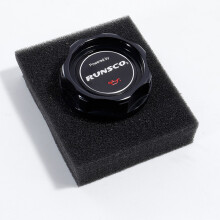 (Black) Car Oil Fuel Tank Cap Engine Filler Machine Oil Cover for Honda Civic D/B/H/K/F/L Series Cover CNC Aluminum