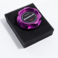 (Purple) Car Oil Fuel Tank Cap Engine Filler Machine Oil Cover for Honda Civic D/B/H/K/F/L Series Cover CNC Aluminum