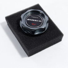 (Gray) Car Oil Fuel Tank Cap Engine Filler Machine Oil Cover for Honda Civic D/B/H/K/F/L Series Cover CNC Aluminum