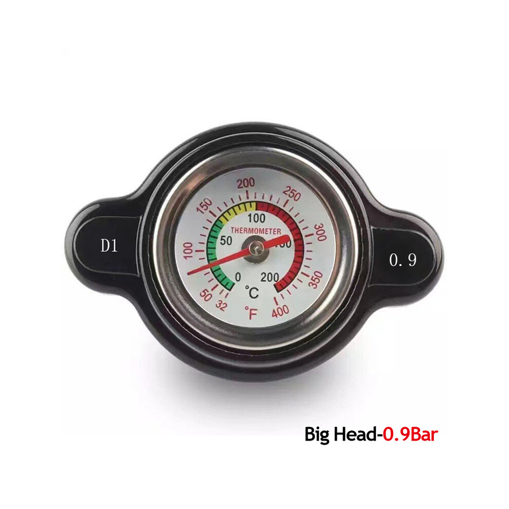 (0.9Bar) 1.8 Bar High Pressure Radiator Cap 25.6Psi With Temperature Gauge For Honda Yamaha Kawasaki Suzuki Polaris Ranger Motorcycle Atv 8704304444394