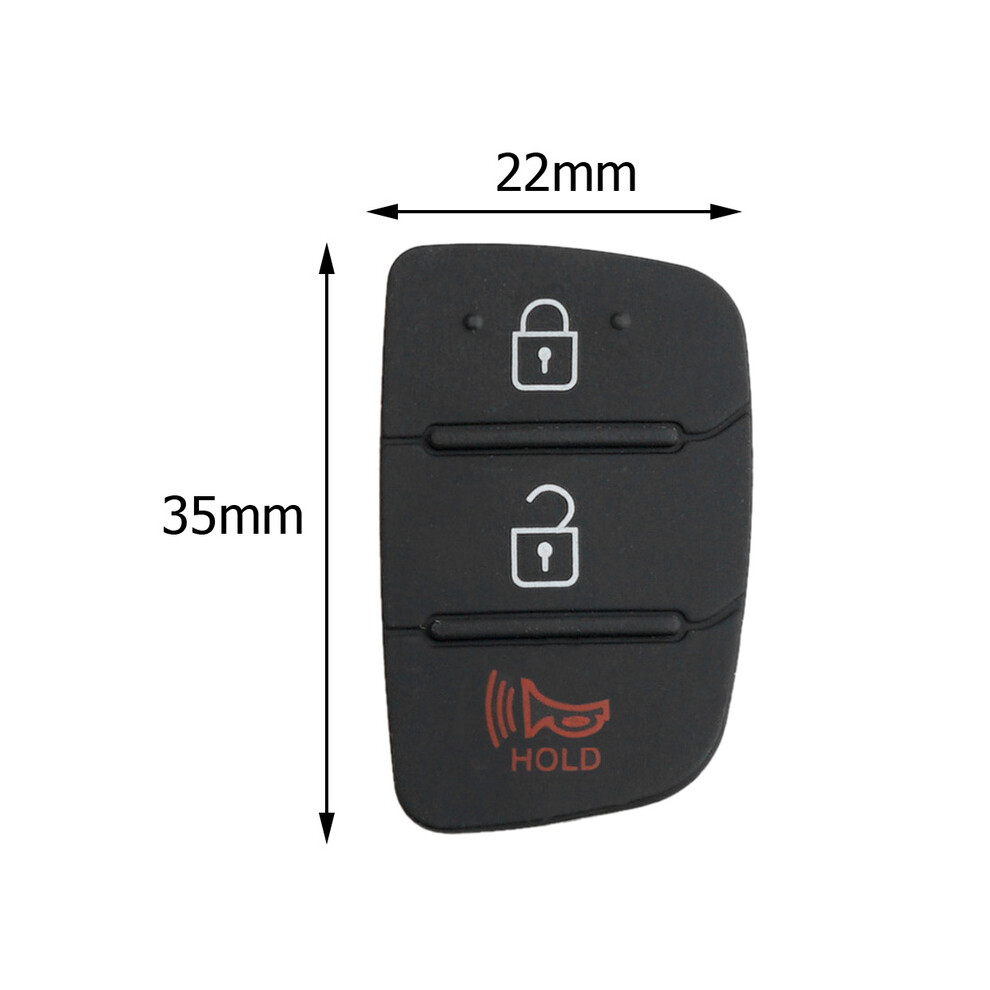 (Type2) Car 3 Button Remote Key Fob Case Rubber Pad For Hyundai I30 I35 Ix20 Solaris Verna For Kia Rio K2 K5 Sportage Flip Folding Key 8704304446268