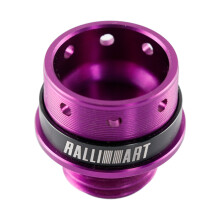 (PURPLE) Ralliart Aluminum Engine Oil Tank Cover Cap For Mitsubishi Lancer 2008-2015