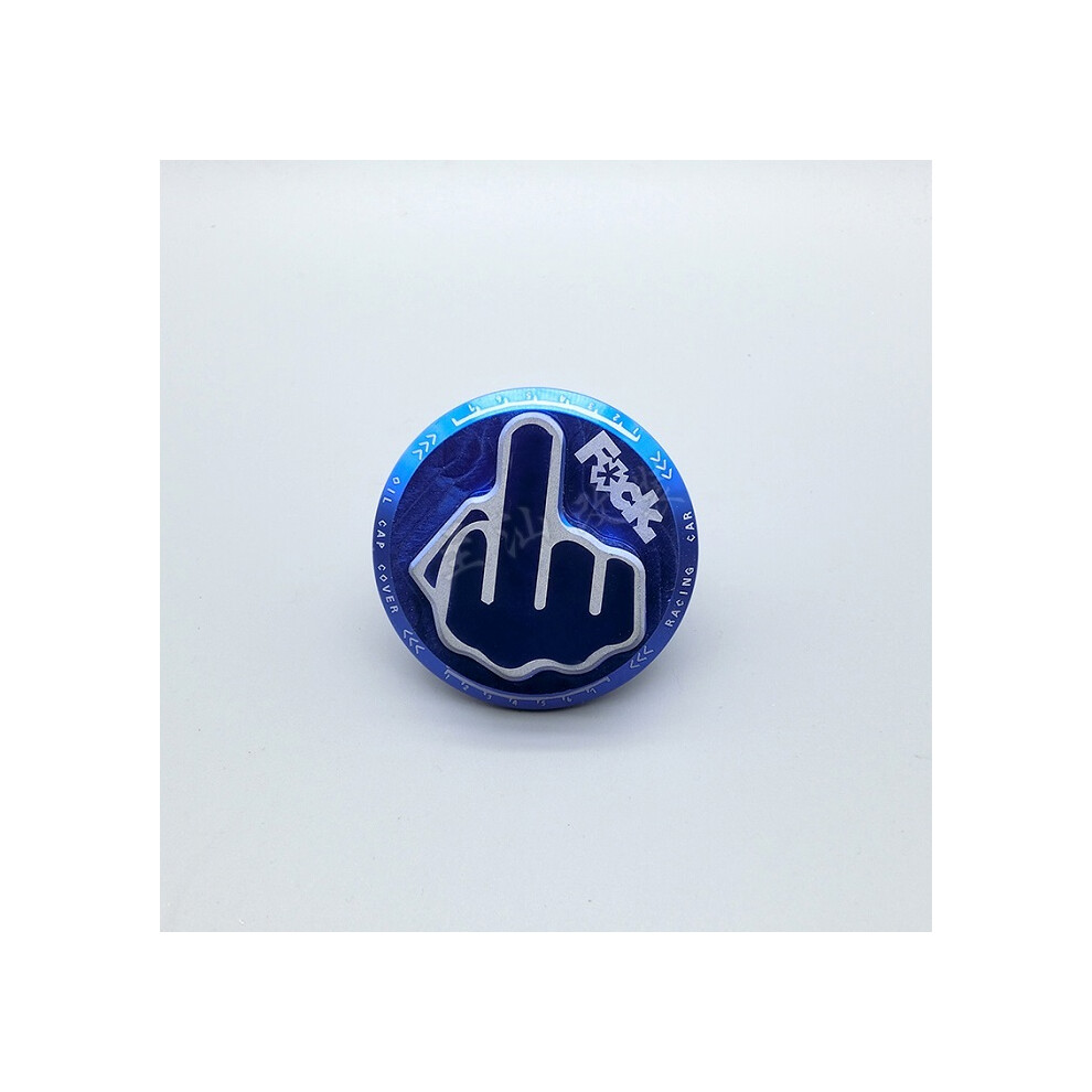 (Honda ) Engine Oil Fuel Filler Billet Cap Tank Cover For Toyota Honda Subaru Blue 8704304446923