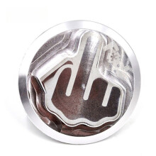 (Honda Silver) Engine Oil Fuel Filler Billet Cap Tank Cover for Toyota Honda Subaru