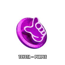 (FOR TOYOTA PURPLE) New arrived Billet Aluminum Engine Valve Cover Oil Filler Cap Engine Oil Cap Oil Fuel Filler Tank Cover Cap Fit For Honda Toyota