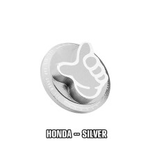 (FOR HONDA SILVER) New arrived Billet Aluminum Engine Valve Cover Oil Filler Cap Engine Oil Cap Oil Fuel Filler Tank Cover Cap Fit For Honda Toyota