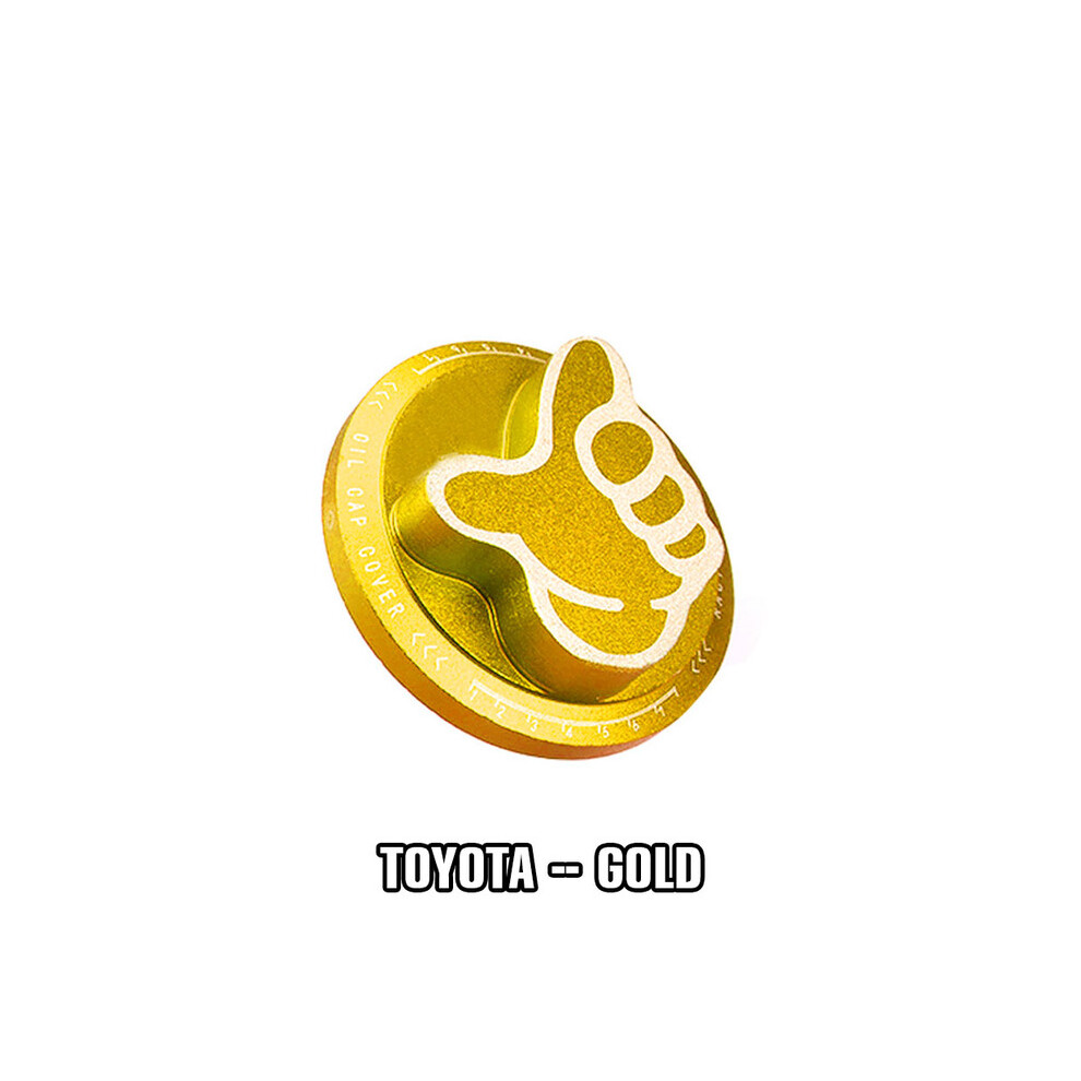 (FOR TOYOTA GOLD) New arrived Billet Aluminum Engine Valve Cover Oil Filler Cap Engine Oil Cap Oil Fuel Filler Tank Cover Cap Fit For Honda Toyota-image-OPC-PFBRFK8-NEW