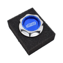 (Blue) Aluminum Engine Oil Cap Tank Cover for Honda Civic Fit Accord CR-V XR-V Vezel