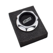 (Black) Aluminum Engine Oil Cap Tank Cover for Honda Civic Fit Accord CR-V XR-V Vezel