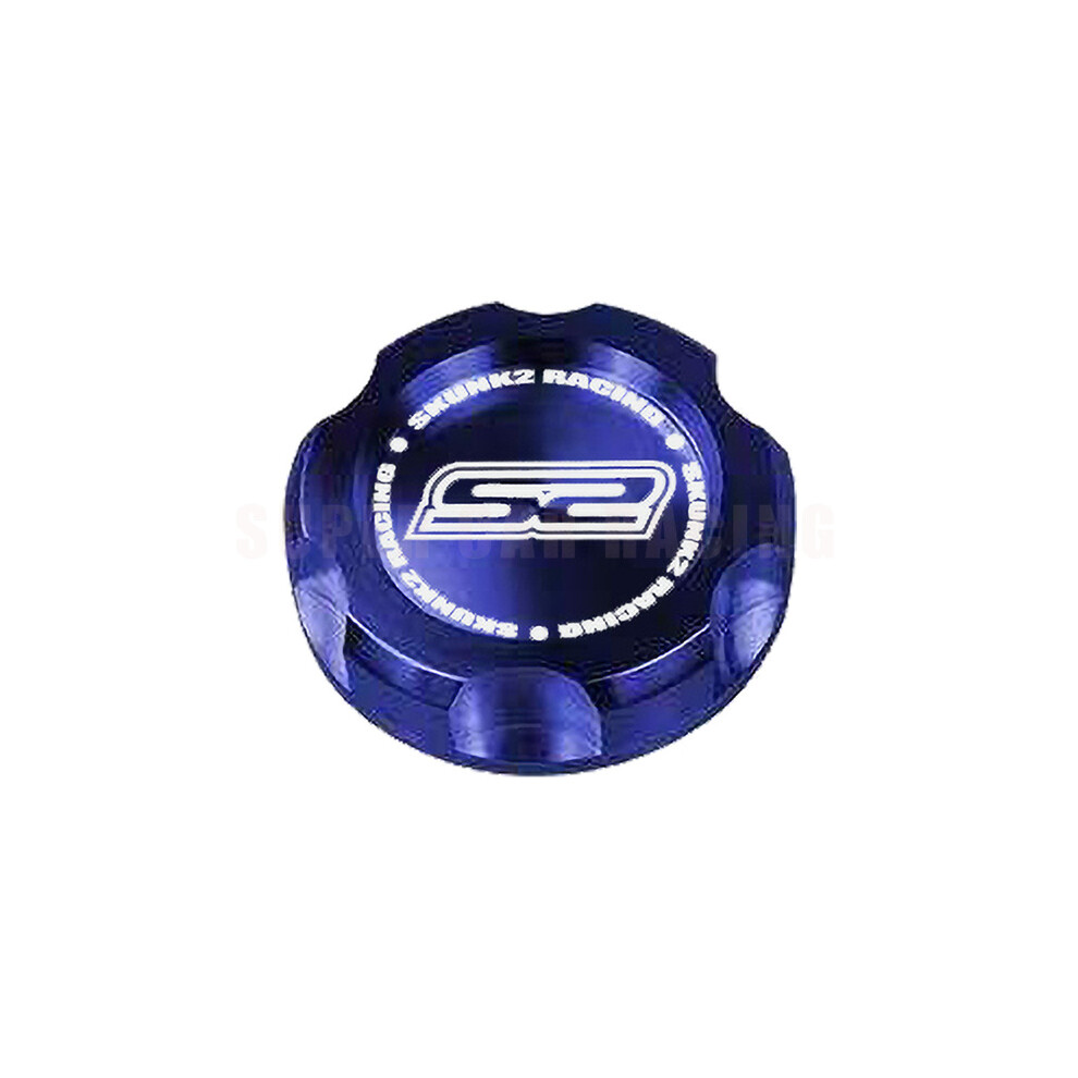 (Blue) Racing Car Styling Skunk2 Style Aluminum Alloy Engine Oil Tank Cap Fuel Filler Tank Cover Accessories For Honda Most Cars Blue 8704304448958