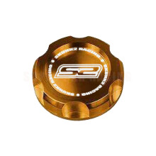 (Gold) Racing Car Styling Skunk2 Style Aluminum Alloy Engine Oil Tank Cap Fuel Filler Tank Cover Accessories For Honda Most Cars