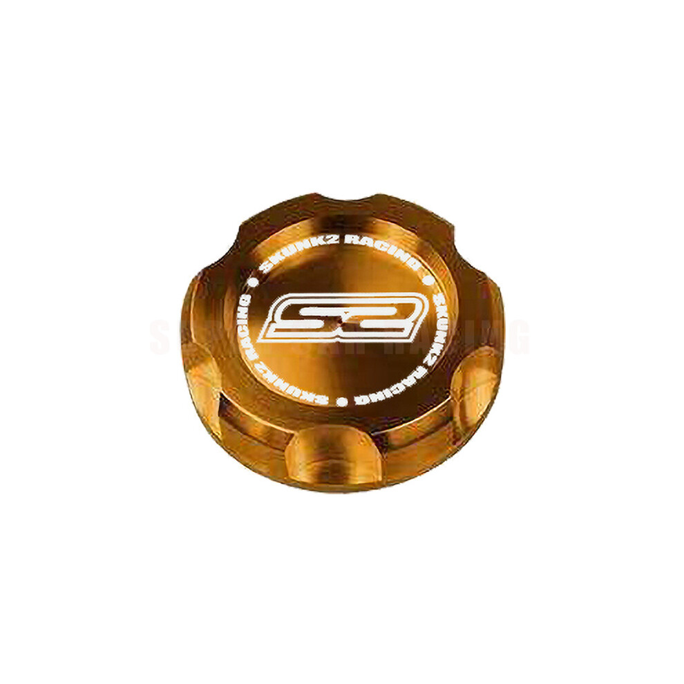 (Gold) Racing Car Styling Skunk2 Style Aluminum Alloy Engine Oil Tank Cap Fuel Filler Tank Cover Accessories For Honda Most Cars Gold 8704304448996