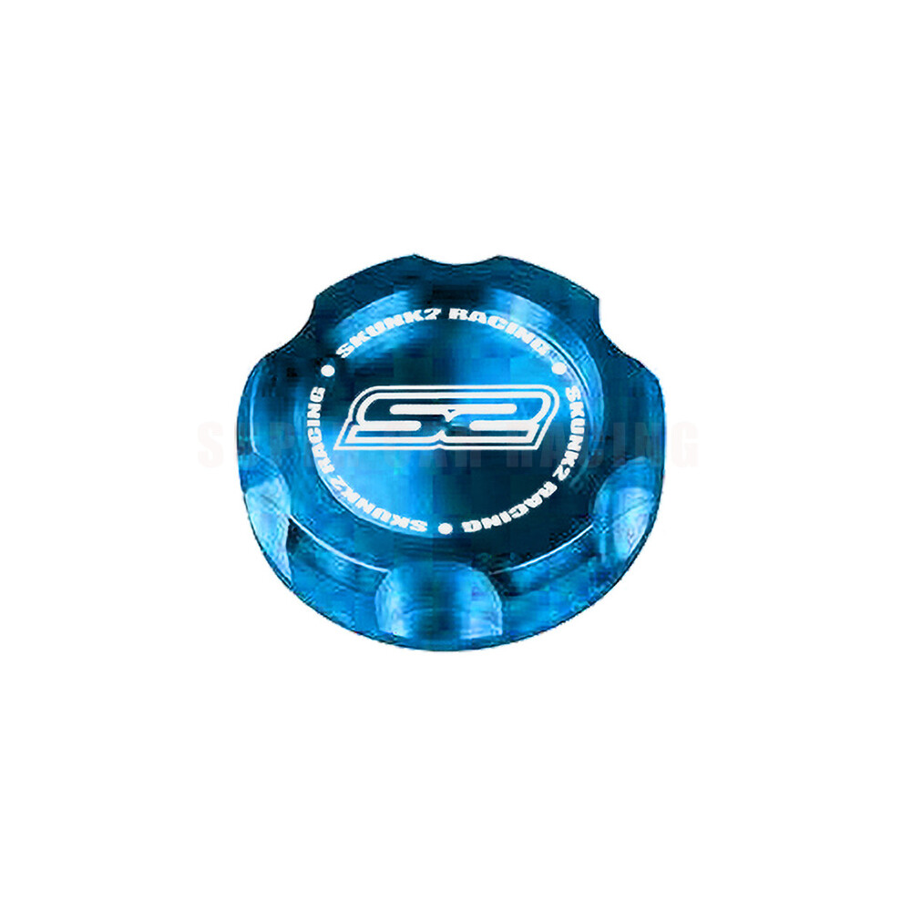 (Sky Blue) Racing Car Styling Skunk2 Style Aluminum Alloy Engine Oil Tank Cap Fuel Filler Tank Cover Accessories For Honda Most Cars Sky Blue 8704304448965