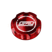 (Red) Racing Car Styling Skunk2 Style Aluminum Alloy Engine Oil Tank Cap Fuel Filler Tank Cover Accessories For Honda Most Cars