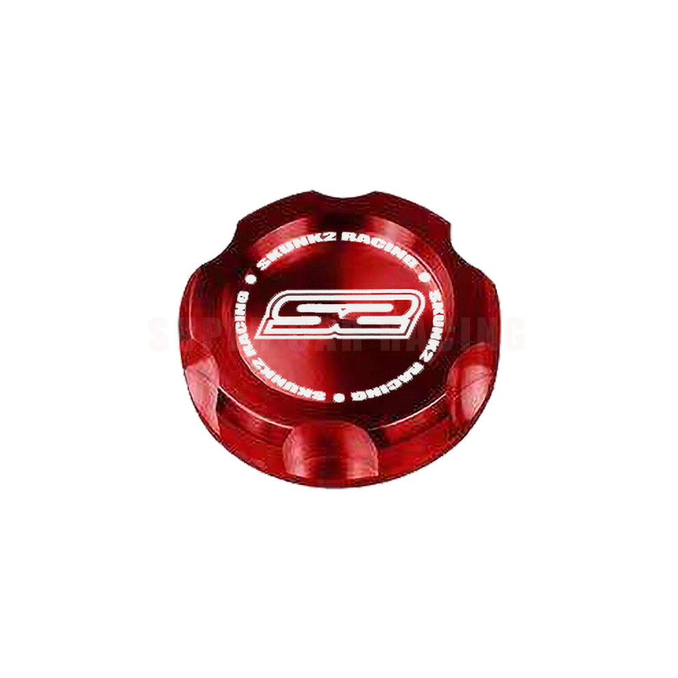 (Red) Racing Car Styling Skunk2 Style Aluminum Alloy Engine Oil Tank Cap Fuel Filler Tank Cover Accessories For Honda Most Cars Red 8704304449009