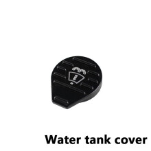 (Water Tank Cover) Aluminum Black Oil Filler Cap Coolant Cap Water Tank Cover for audi VW CC golf 6 GTI R MK6 Scirocco EA888 RS3-CAP010