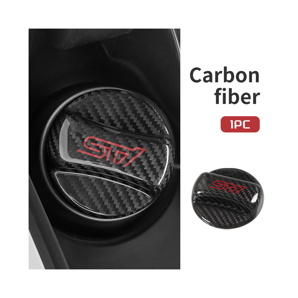(98 1Pc) Car Real Fiber Fuel Tank Cover Gas Cap Sticker Decoration For Subaru Impreza Legacy Wrx Sti Brz Forester Ascent Levorg Xv 8704304450524