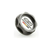 (GRAY) Aluminum Radiator Cap Cover Power Performance Oil Cap Fit for Honda Accord Civic