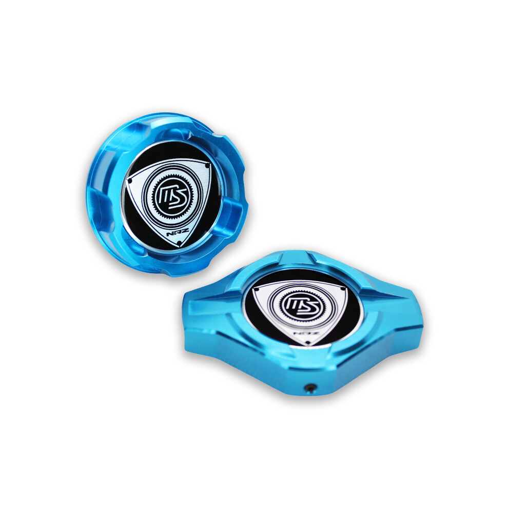 ( Set) Aluminum Engine Oil Cap For Mazdaspeed Mazda 2,3,5,6 Mazda6 Wagon Miata Mx-5 Cx-3 Cx-5 Atenza Axela Car Accessories Style Blue 8704304451309