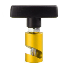 (Gold) Aluminum Car Hood Holder Trunk Air Pressure Anti-Slip Engine Cover Lifting Support Rod Fixing Clamp Lift Support Clamp RS-EM1041