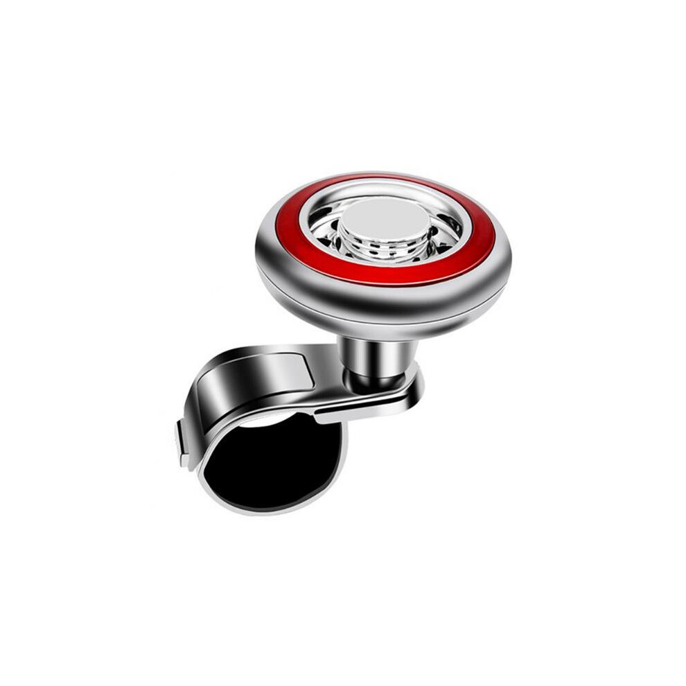 (Red) Universal Auto Car Booster Ball Steering Wheel Truck Handle Knob Accessories Red 8704304453693