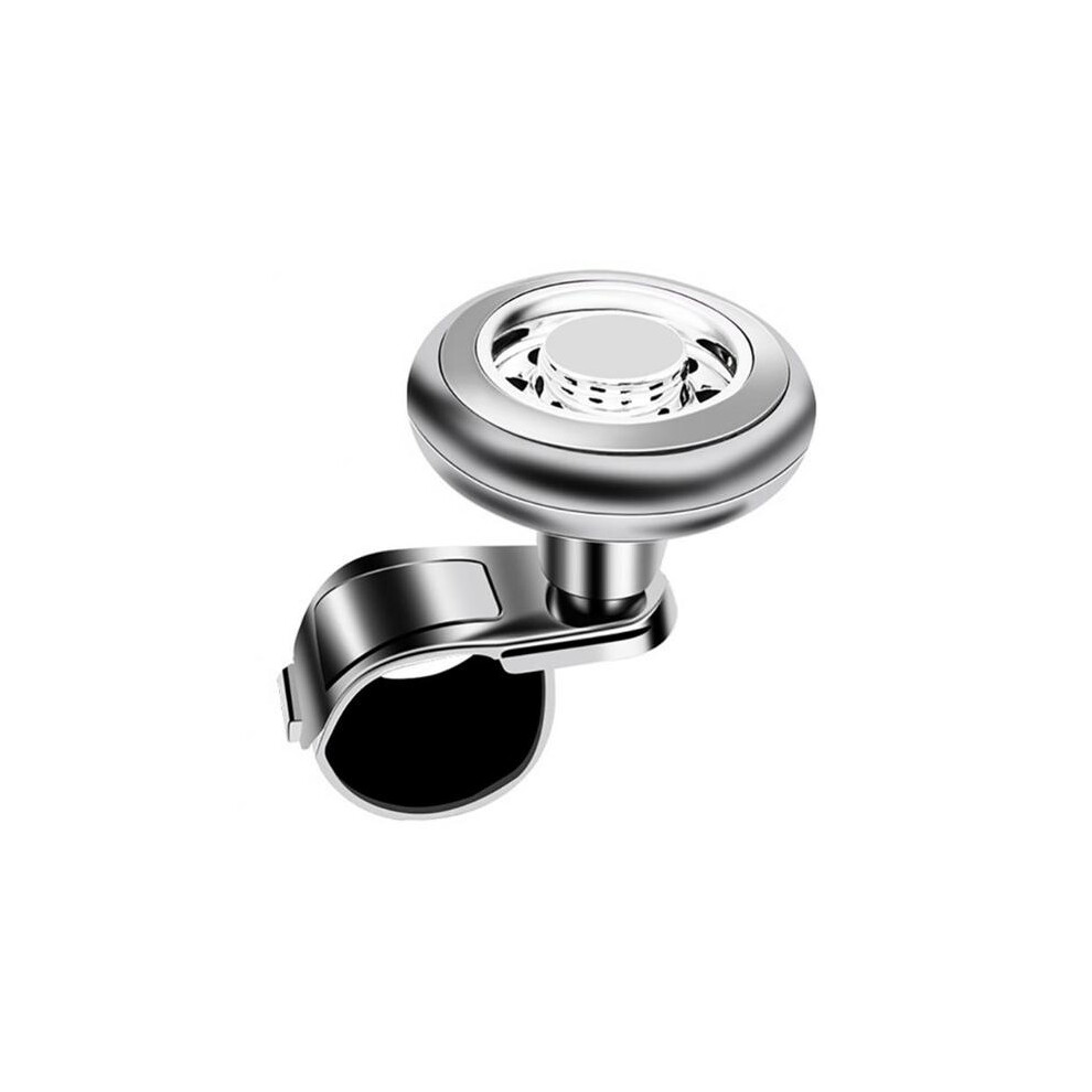 (Silver) Universal Auto Car Booster Ball Steering Wheel Truck Handle Knob Accessories Silver 8704304453679