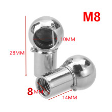 (M8 A) 2Pcs Universal M6 M8 Gas Strut Rod End Fitting Ball Pin Connector Joint Valve Spring Holder for Car Boot Front Bonnet Trunk Home