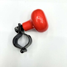 (Red) 360 Steering Wheel Spinner Ball Knob Car Turning Steering Wheel Ball Steering Booster Metal Power Steering Handle Ball Booster