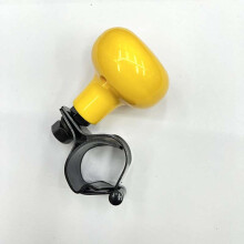 (Yellow) 360 Steering Wheel Spinner Ball Knob Car Turning Steering Wheel Ball Steering Booster Metal Power Steering Handle Ball Booster