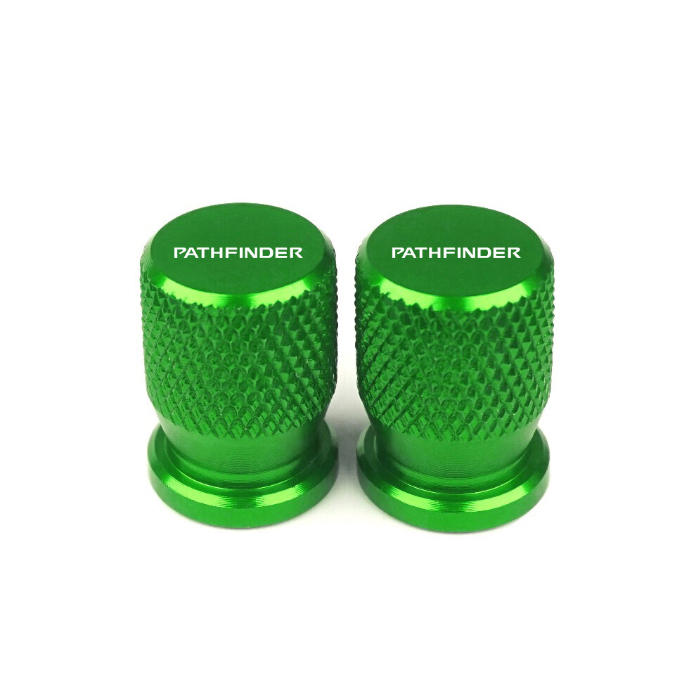(Pathfinder ) 4Pcs Cnc Aluminum Tyre Valve Air Port Cover Cap Car Accessories For Nissan Pathfinder R50 R51 R52 Car Styling Green 8704304454416