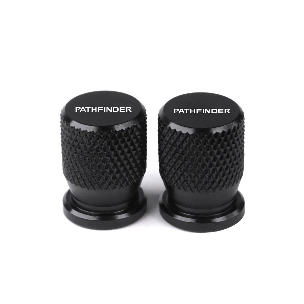 (Pathfinder ) 4Pcs Cnc Aluminum Tyre Valve Air Port Cover Cap Car Accessories For Nissan Pathfinder R50 R51 R52 Car Styling Black 8704304454393