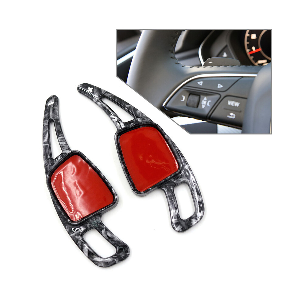 (Forged Pattern) 1 Pair Car Steering Wheel Shift Paddle Shifter Extension For Audi A3 A4 A5 S3 S4 S5 Sq5 Sq7 Q2 Q3 Q5 Q7 Tt Tts 8704304455161