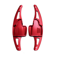 (Red) Pair Car Auto Steering Wheel Shift Paddle Extender Stickers Aluminum  For Ford Focus Kuga Ecosport Cooper Car Accessories