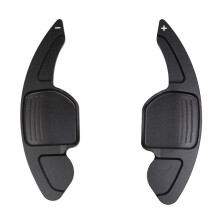 (Black) 2 Pcs Car Steering Wheel Shift Paddle Shifter Extended DSG For Audi A3 A4 A5 A6 A7 A8 S5 Q5 Shift Paddle Blade Car Accessories