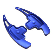 (Blue) Car Steering Wheel Paddle Shift Extension Shifters DSG For Mercedes Benz A B M Class W176 W246 GLK SLK CLA GLA Sticker styling