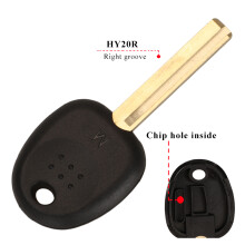 (HY20R right blade) Blank Car Transponder Key Shell For Hyundai Accent Sonata NF Elantra Accent Coupe Getz H-1 Lavita TiburonTucson Verna