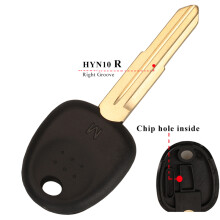 (HYN10R Right) Blank Car Transponder Key Shell For Hyundai Accent Sonata NF Elantra Accent Coupe Getz H-1 Lavita TiburonTucson Verna