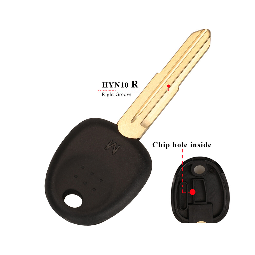 (Hyn10r Right) Blank Car Transponder Key Shell For Hyundai Accent Sonata Nf Elantra Accent Coupe Getz H-1 Lavita Tiburontucson Verna 8704304457523