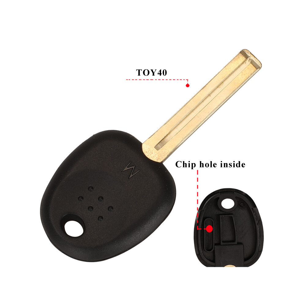 (Toy40) Blank Car Transponder Key Shell For Hyundai Accent Sonata Nf Elantra Accent Coupe Getz H-1 Lavita Tiburontucson Verna 8704304457547