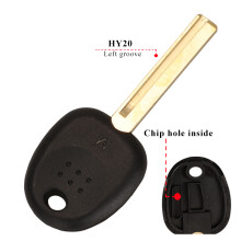 (HY20 let blade) Blank Car Transponder Key Shell For Hyundai Accent Sonata NF Elantra Accent Coupe Getz H-1 Lavita TiburonTucson Verna