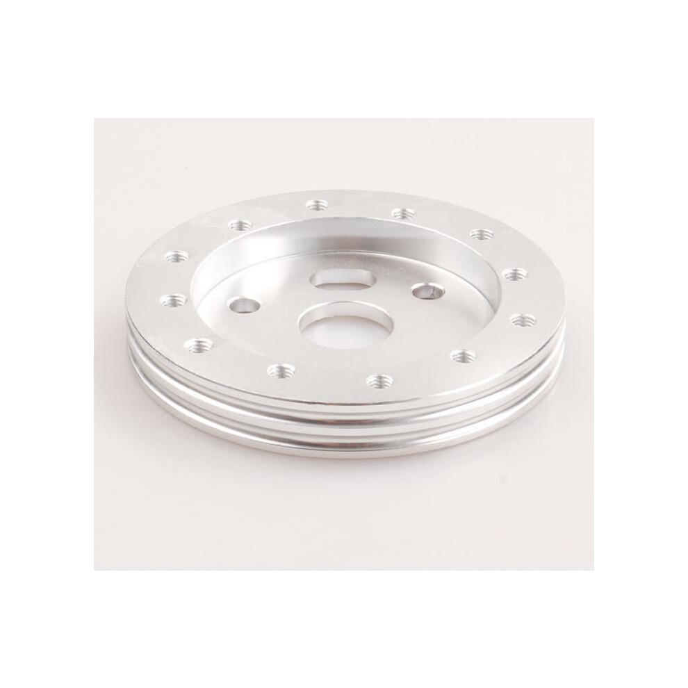 ( 0.5 Inch) Steering Wheel Hub Adapter Conversion Spacer 6 Hole To 3 Hole Boss Kit 0.5" 1" Silver/Black 8704304458247